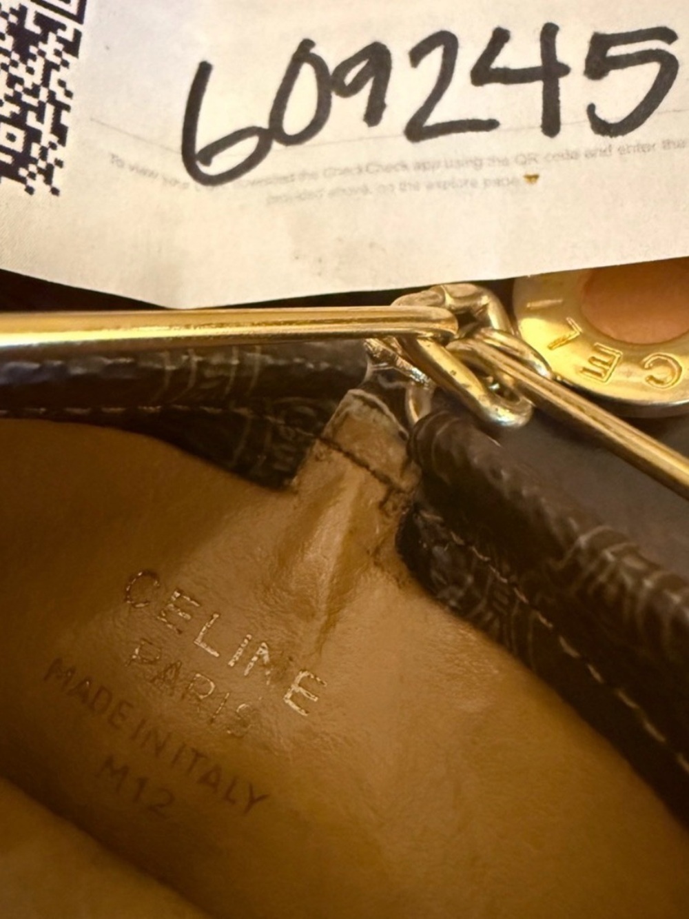 Vintage Celine Paris Macadam Monogram Coin Pouch with COA - Picture 10 of 12